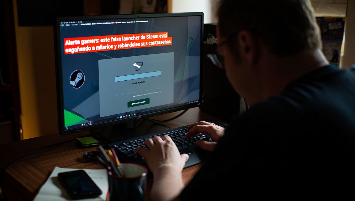 Alerta gamers: este falso launcher de Steam está engañando a miles de usuarios y robándoles sus contraseñas